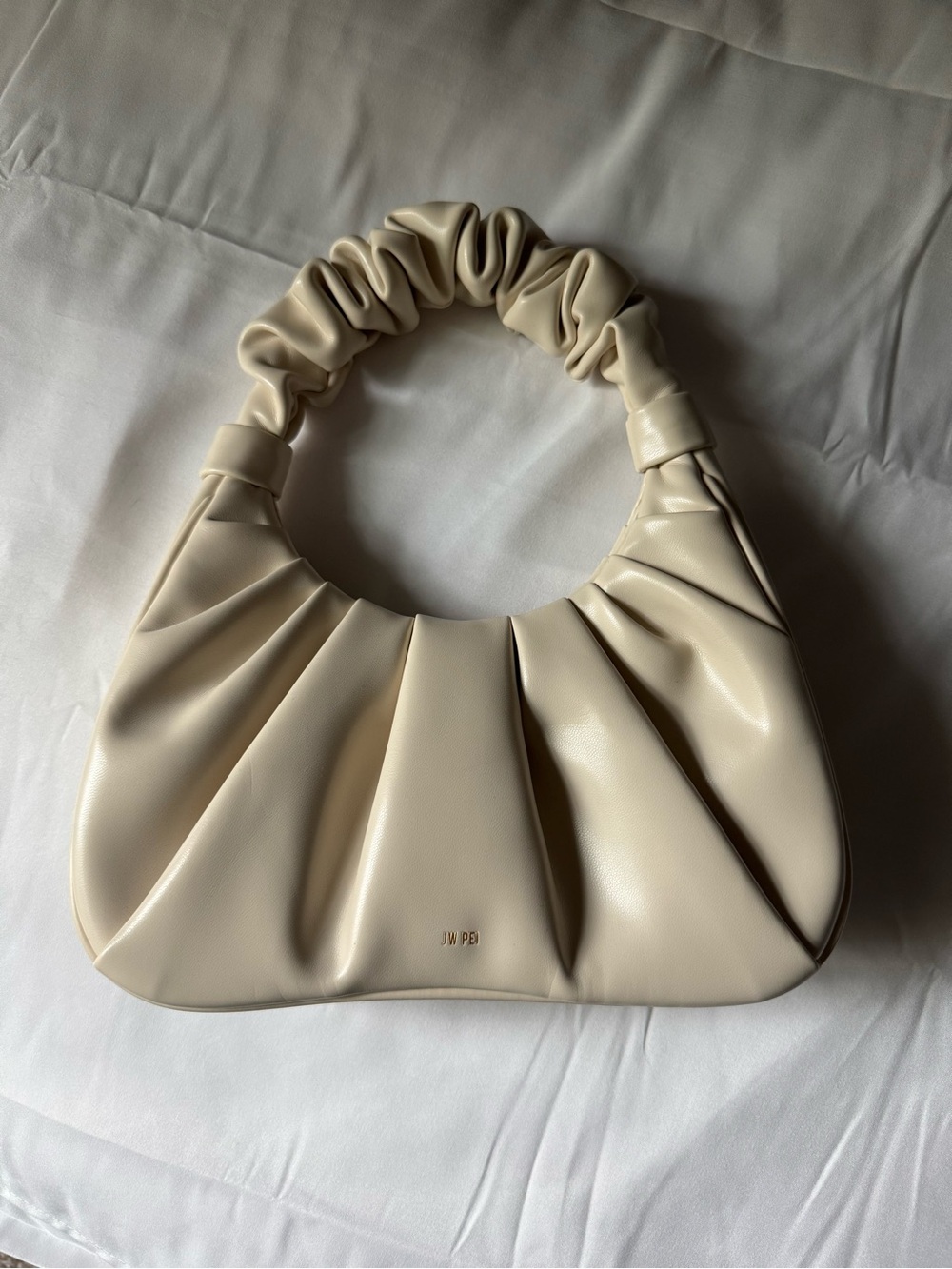 JW PEI Women's Gabbi Ruched Hobo Handbag in Beige